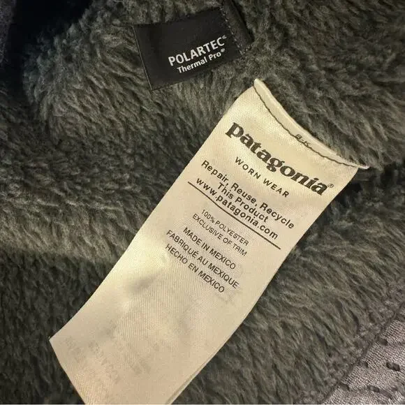 PATAGONIA Worn Wear Women’s Re-Tool Snap-T Pullover Winter Jacket Gray Size XS - Picture 6 of 6